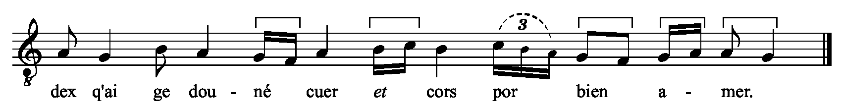 Refrain musical notation